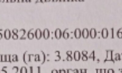 Продаж земельної ділянки 380 соток