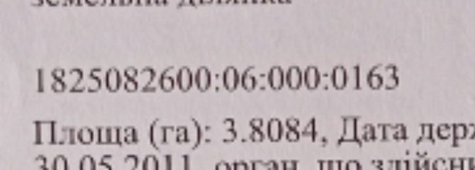 Продаж земельної ділянки 380 соток